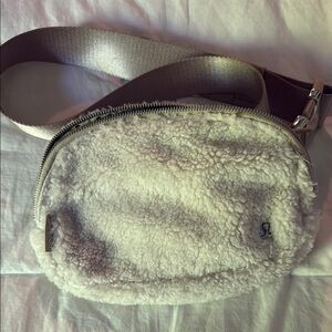Lululemon Athletica Cream Crossbody Bag with Elegant Design